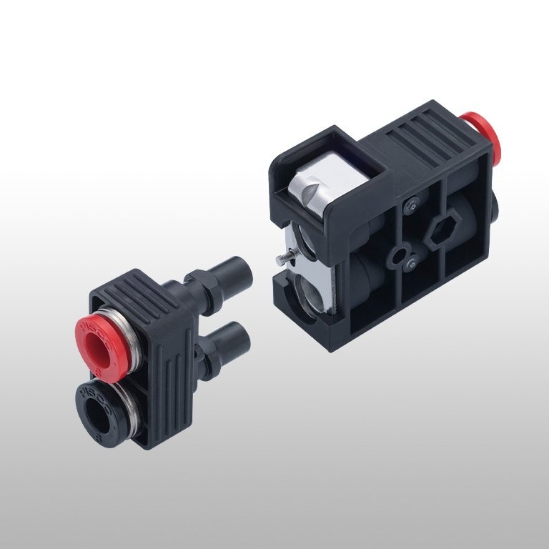 PISCO Twin Coupling QW series one-touch dual-line quick coupling